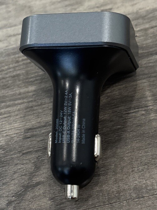 Just Wireless Hands Free Bluetooth FM Transmitter w/ USB-C & USB-A Charging Port