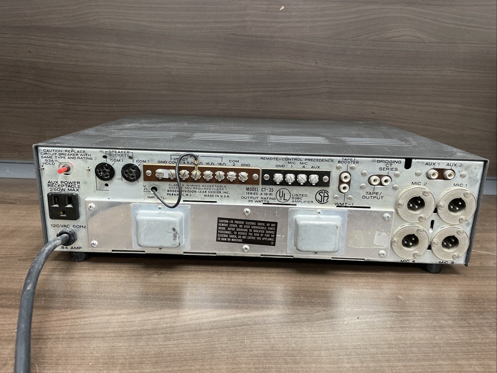 BOGEN Acousta-Master CT-35 Solid State Amplifier