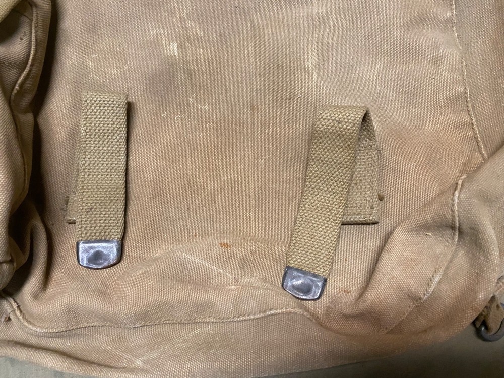 ORIGINAL WWII US AIRBORNE PARATROOPER M1936 m36 MUSETTE JUMP BAG-OD#3, 1943