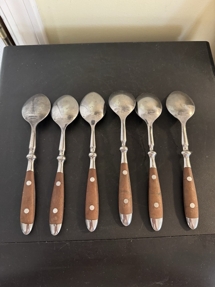 Wood grain Brown 25pcs Flatware