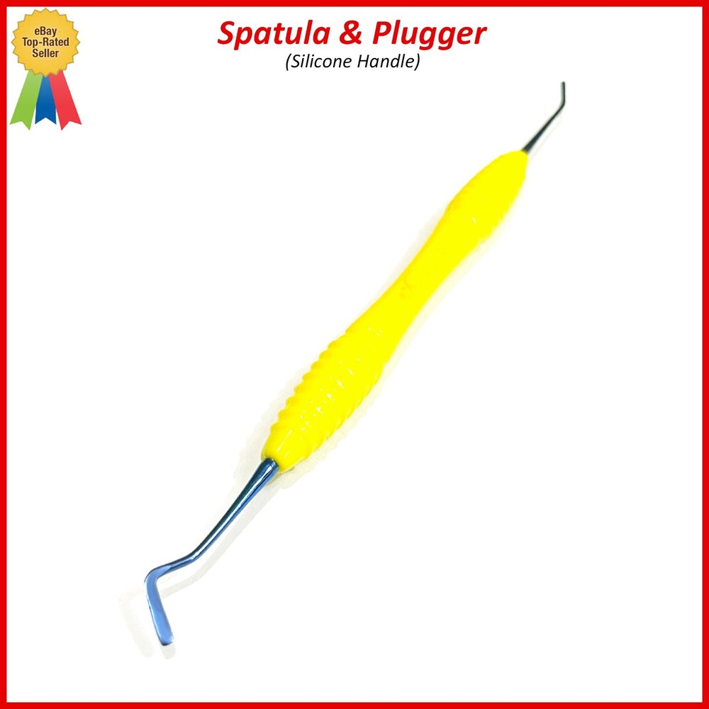 Dental Composite Filling Instruments Spatula & Plugger Titanium Blue Tips