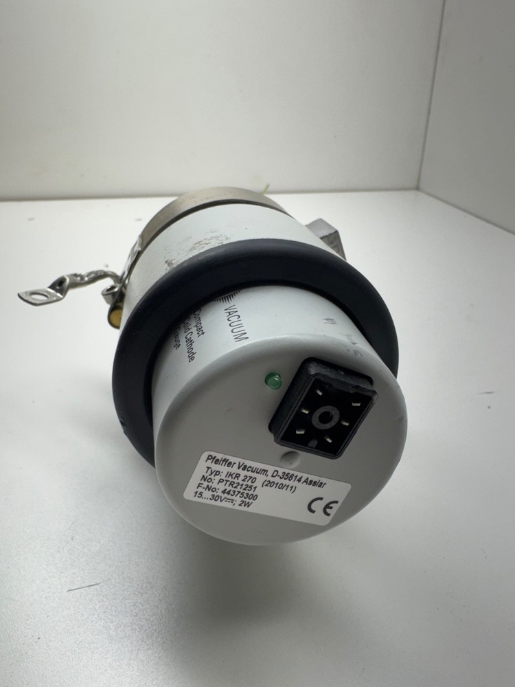 “Vacuum Cold Cathode Ion Gauge Head Flange Assembly Lab Equipment Untested