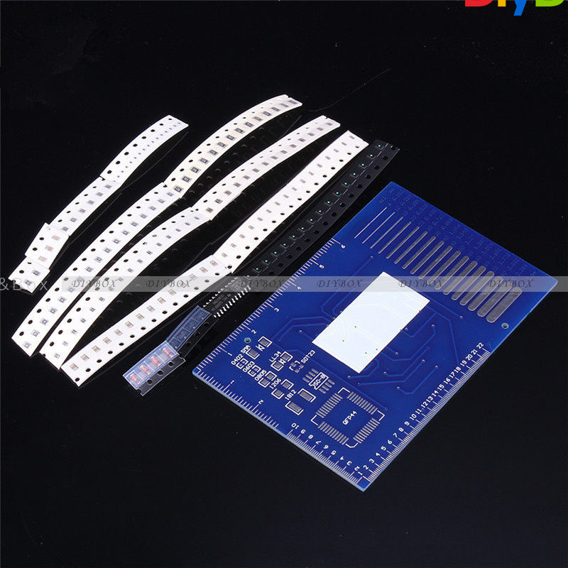DIY SMD Rotating LED SMD Components Soldering Practice Board Skill Training Kit