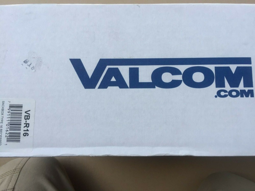 Valcom VB-R16 Backbox Type 16 Recessed new
