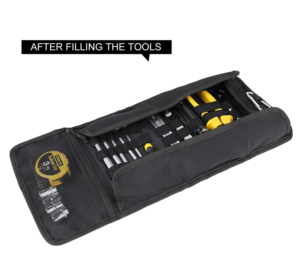 Rhinowalk Motorcycle Tool Bag Portable Pouch Outdoor Repair Tool Roll Pack