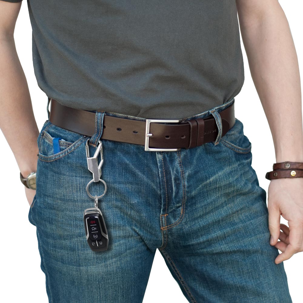 Lincoln Silver Snap Hook Metal Key Chain