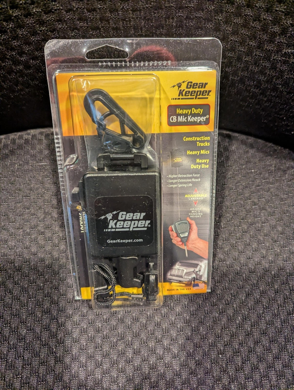 Gear Keeper CB Radio Microphone Keeper - Retractable Mic Holder RT3-4112