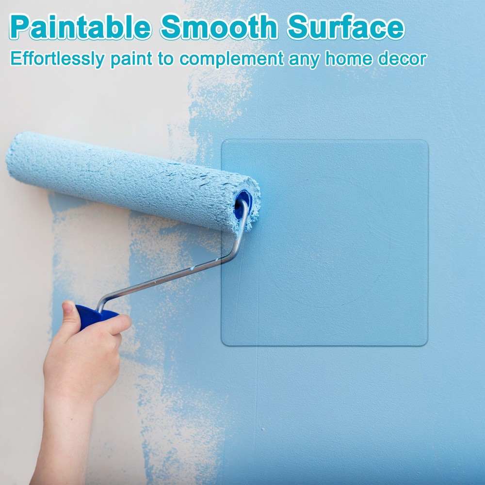 1-Pack Access Panel for Drywall, 4x4" Plastic Removable [White, Round]