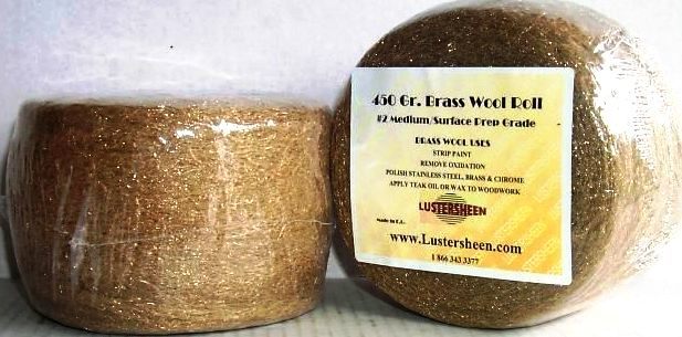 Brass Wool Roll 1 LB - Fine