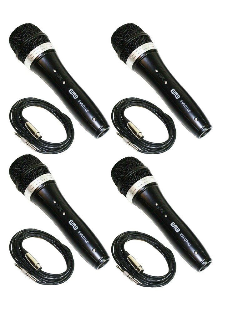 4x EMB Professional EMIC700 Dynamic Unidirectional Microphones