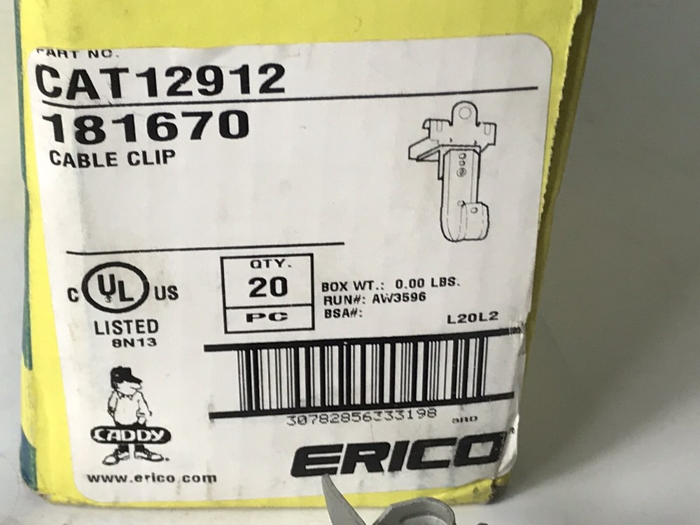 Quantity : 20 Caddy CAT12912 Cable Clip