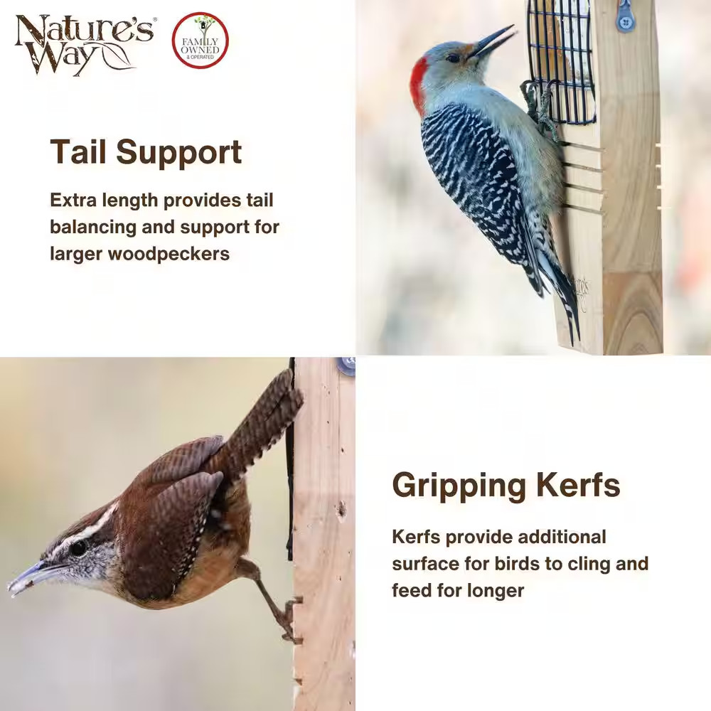 Cedar Tail Prop Suet Feeder 1 Cake