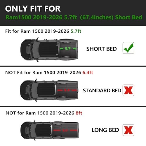 Truck Bed Mat for Ram 1500/1500 RHO 2019-2026