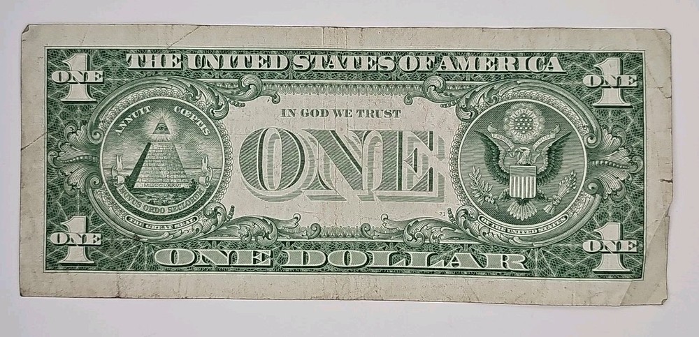 1957 One Dollar Well Circulated Silver Certificate Note - $1 Bill