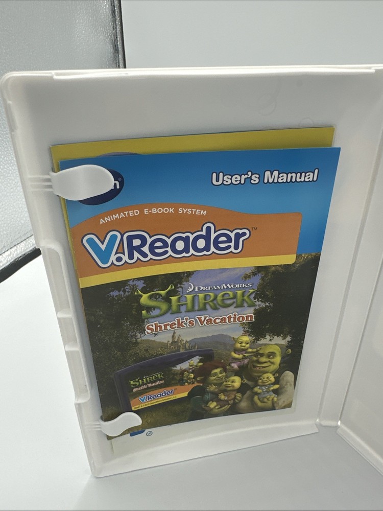 Vtech V. Reader Shrek: Shrek’s Vacation E-Book Game With Manual