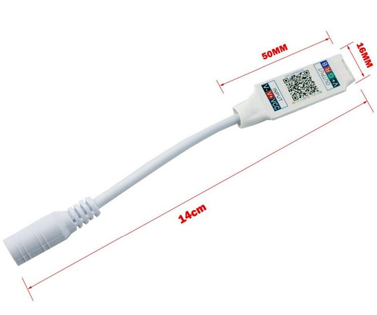2X Mini Bluetooth RGB LED Strip Light Controller Wireless Smart Phone Control