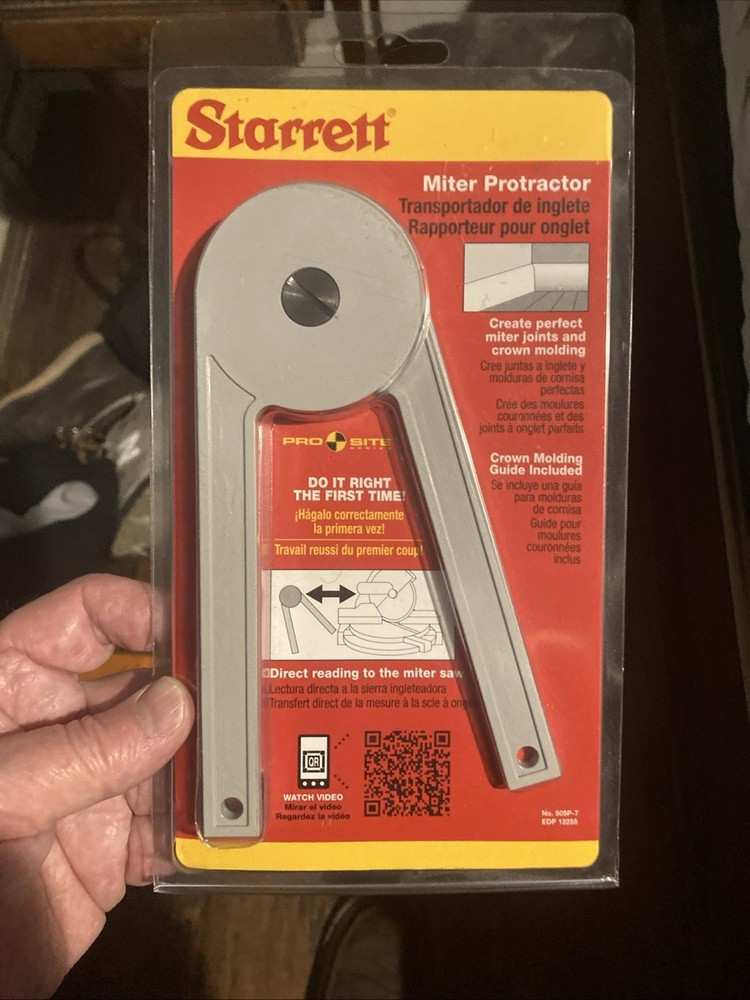 Starrett 505P-7 Plastic Miter Protractor - 7"