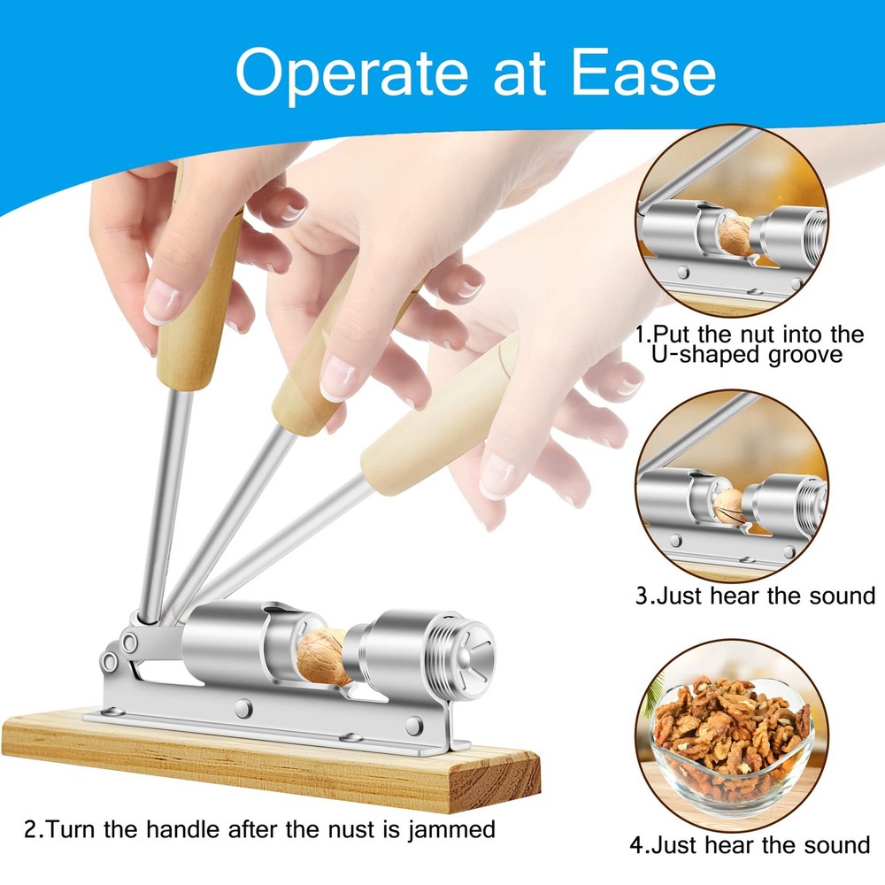 Nutcrackers for Nuts, Nut Crackers for Pecans, Heavy Duty Nut Cracking Tools, Ad