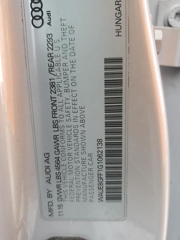 RIGHT REAR DOOR WINDOW REGULATOR OEM 2017 A3 AUDI