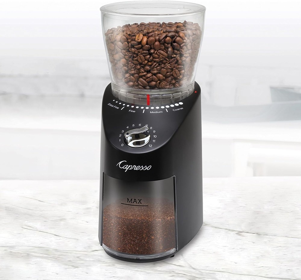 Infinity Plus Conical Burr Grinder - Black