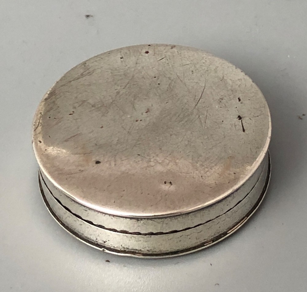 George III Solid Silver Patch Box Samuel Pemberton Birmingham c1790 ELZX