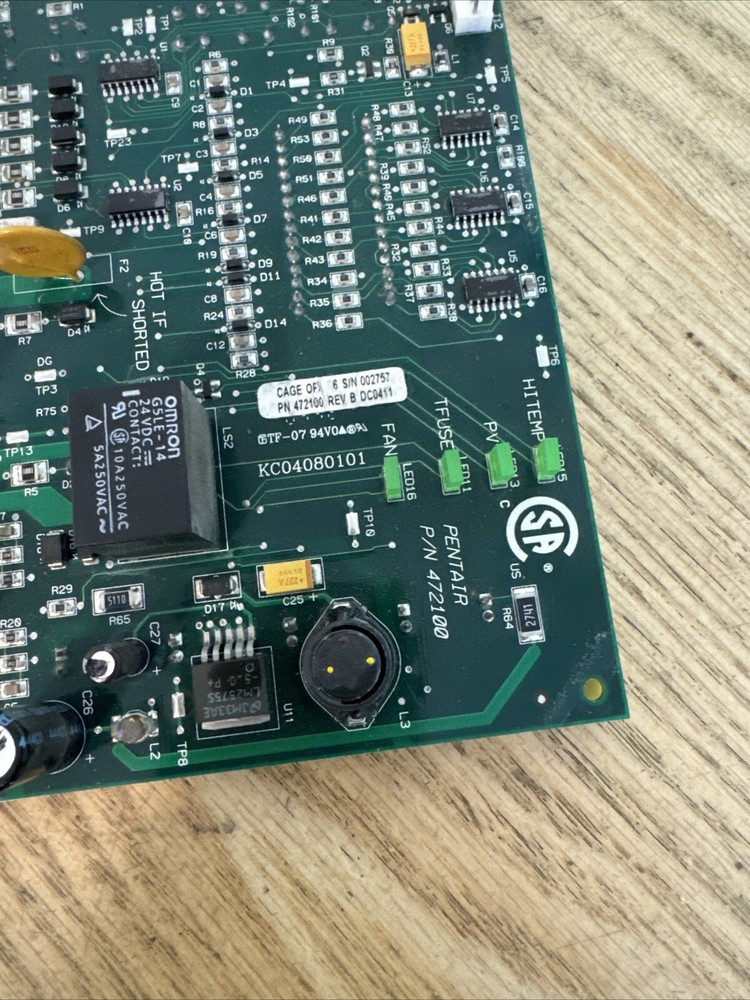 PENTAIR 472100 Digital Display Temperature Controller Circuit Board