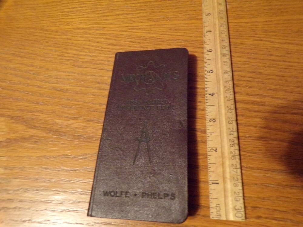 1942 Mechanics Vest Pocket Reference Wolfe Phelps Drafting Engineering Machine