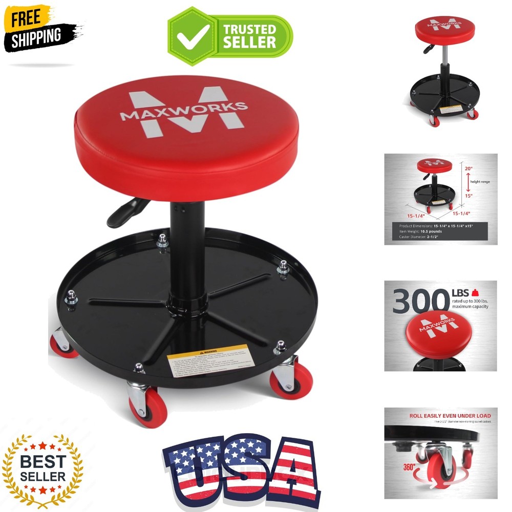 /Creeper with Adjustable Height - 300 lb Capacity