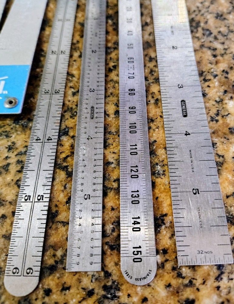 🗽SHEET STEEL GAUGE AND FOUR RULES