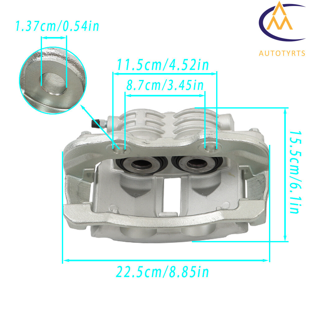 2× Rear Brake Calipers For Chevy Silverado Sierra 1500 2003-2006 Tahoe Yukon