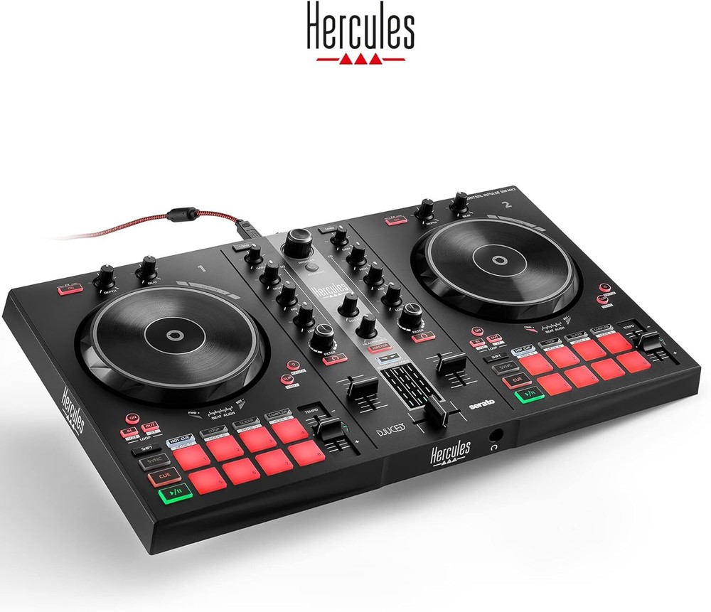 Hercules DJControl Inpulse 300 2-Deck USB DJ Controller, Serato DJ Lite & DJUCED