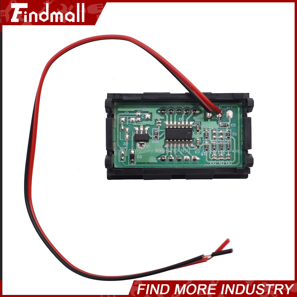 3× DC 4.5-30V Blue LED 3Digital Display Voltage Meter Voltmeter Panel Motorcycle