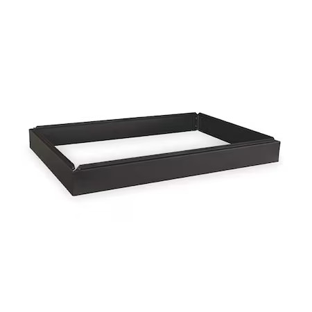 Flat File Cabinet Base, Closed Base, Black, 2Cld2