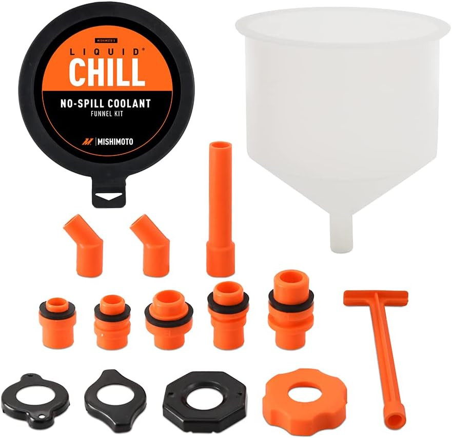 No-Spill Coolant Funnel Kit, 15 Piece