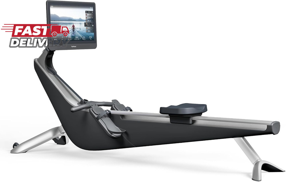 Hydrow Origin Rowing Machine with Immersive 22" HD Rotating Screen - Stows Uprig