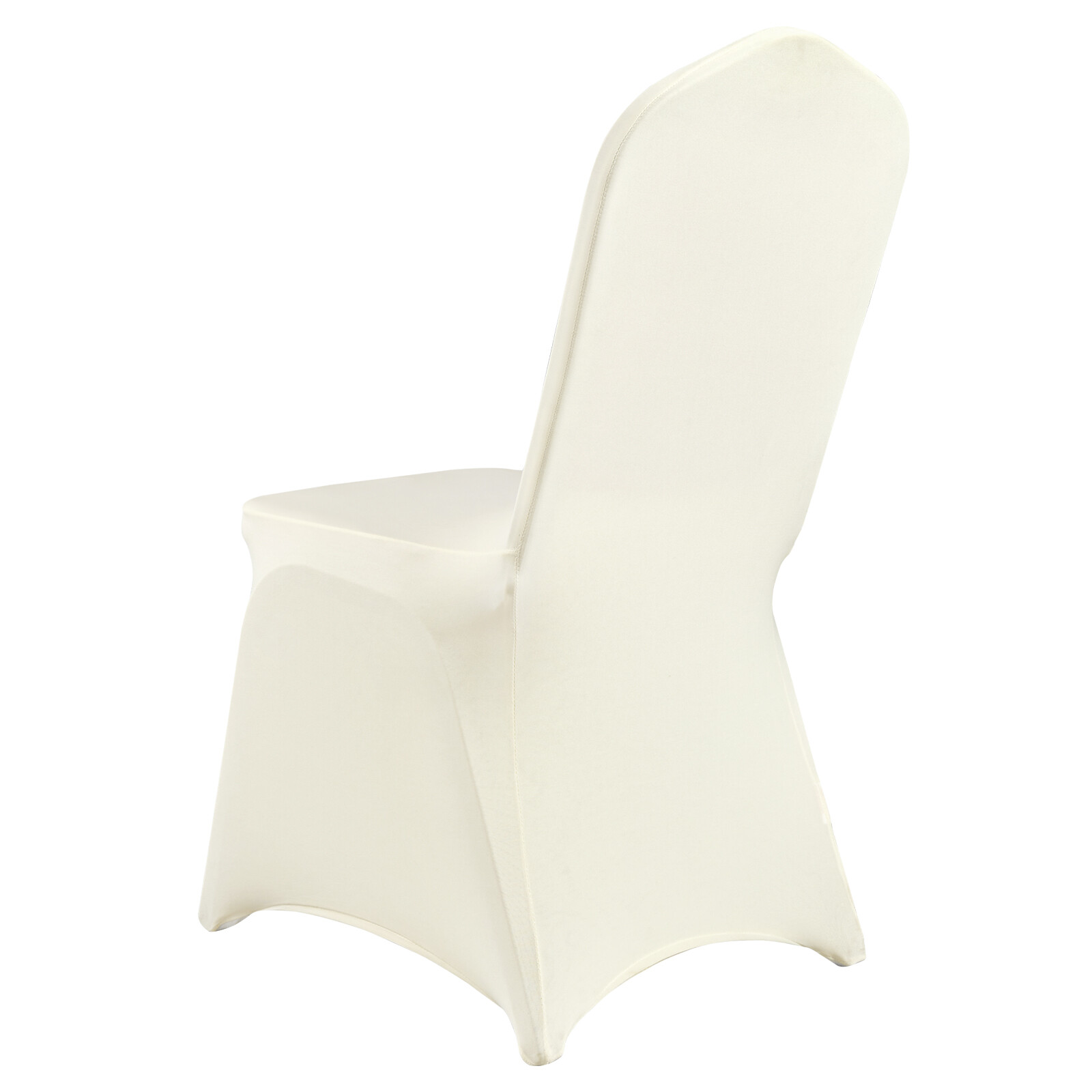 VEVOR 50PCS White Stretch Spandex Folding Chair Covers for Wedding Party Dining