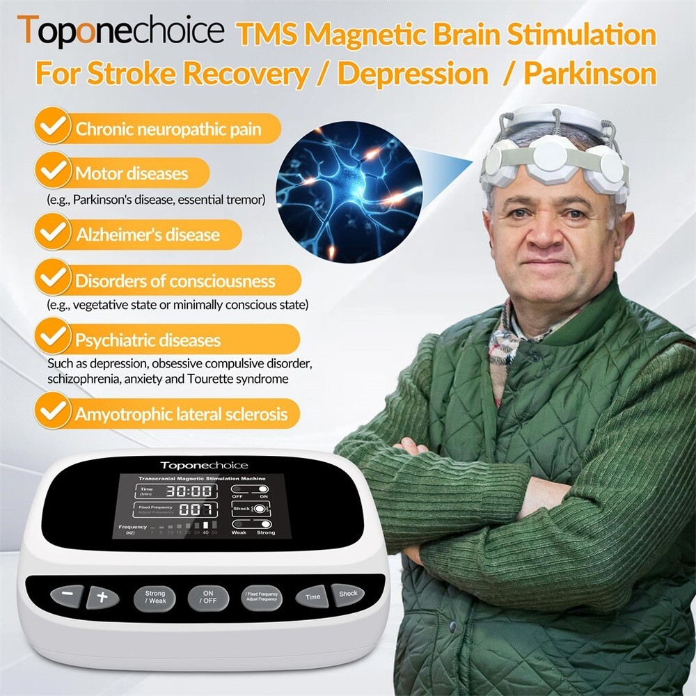 Transcranial Magnetic Stimulation Machine Rtms  Stimulate Nerve Cells TMS