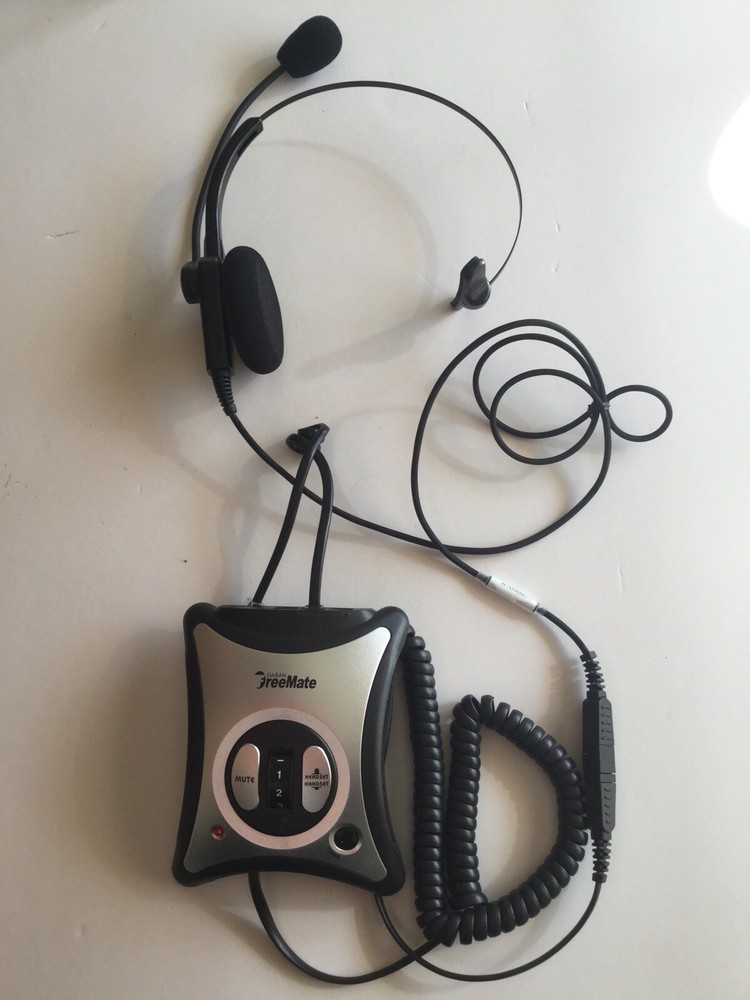 Freemate Universal Headset Amplifier W/ Monaural Noise Cancelling Headset