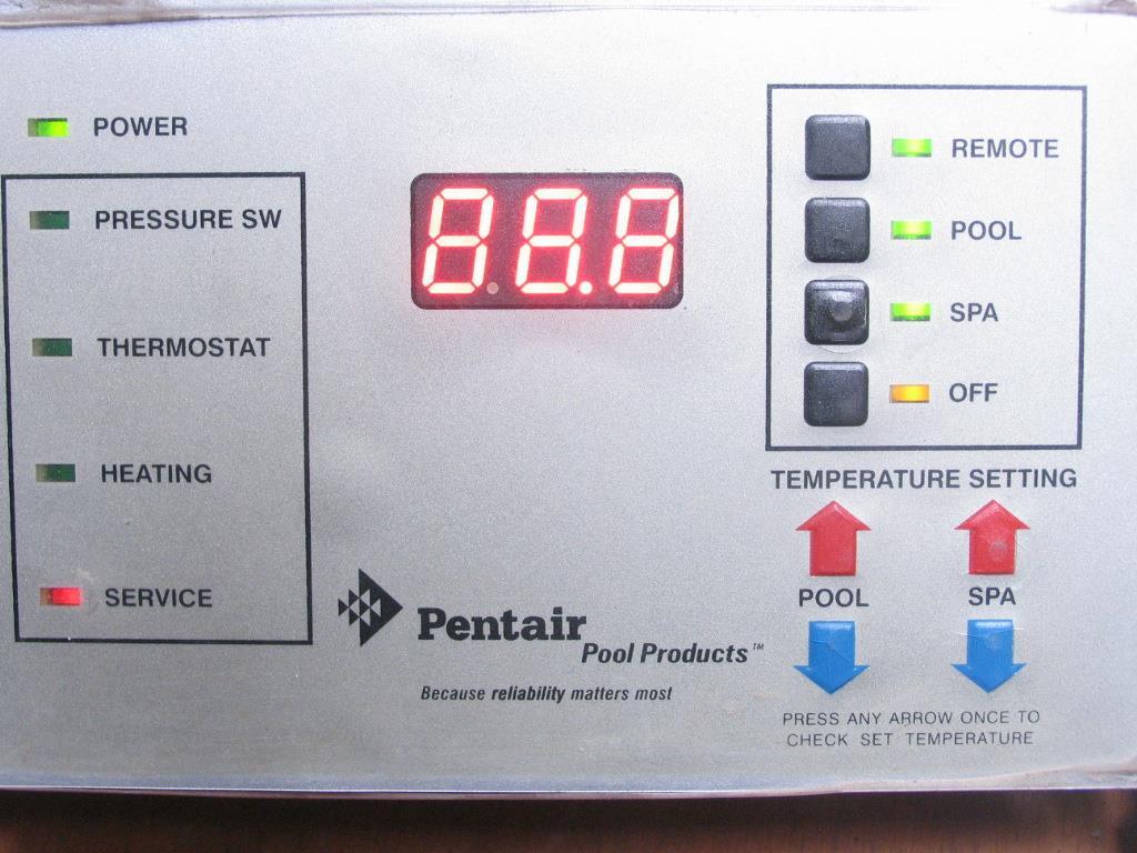 PENTAIR 472100 MiniMax NT Pool Spa Heater Digital Display Temp Control w/Overlay
