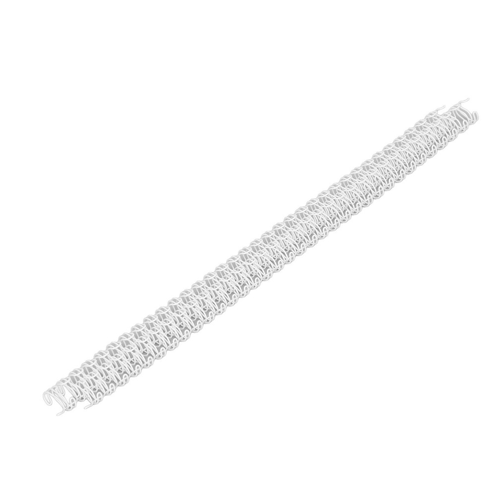 White 100x Double Loop Wire Binding Spines 34 Teeth 3:1 Pitch 7.9mm Diameter 40
