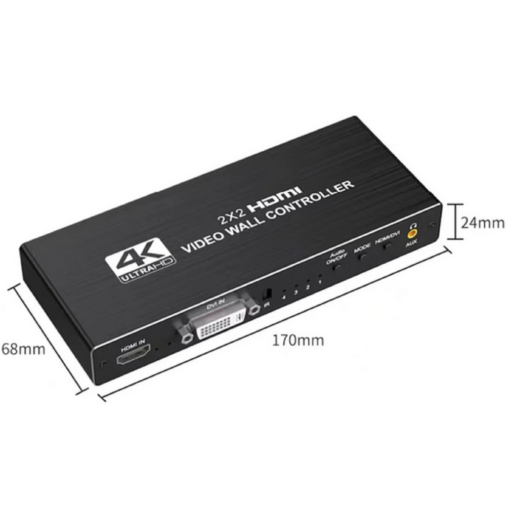 1X2 1X4 1X3 2X1 3x1 4X1 2x2 HDMI DVI Multi Video Controller Processor Splicer t