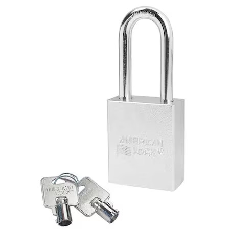 American Lock A7201 Padlock, Keyed Different, Long Shackle, Rectangular Steel