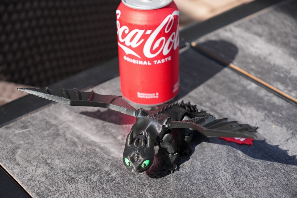 3D Printed How to Train Your Dragon Multicolor PLA Fully Articulated Custom