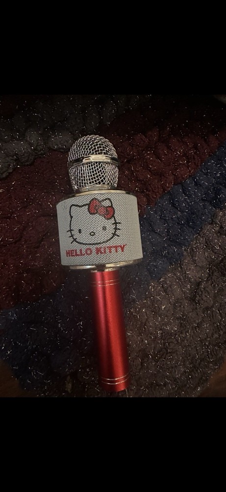 Hello Kitty Sanrio Red Bluetooth Karaoke Microphone & Wireless Speaker