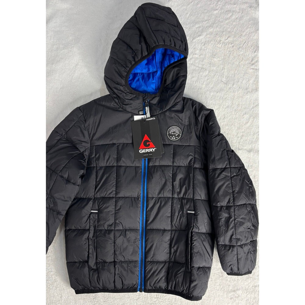 NWT Gerry Boy's Torque Puffer Black/Blue Size XS