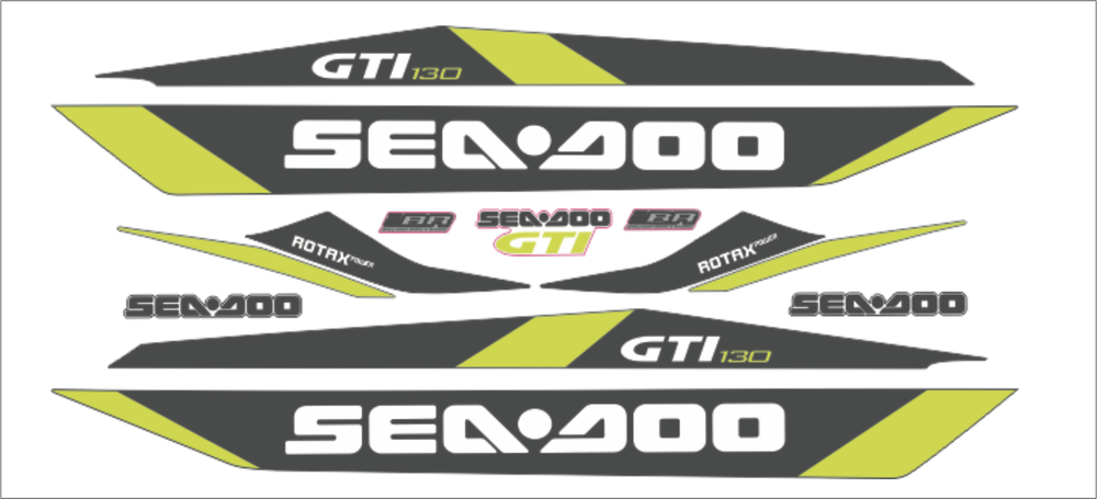 SEADOO GTI 130 2016 Graphics / Decal / Sticker Kit