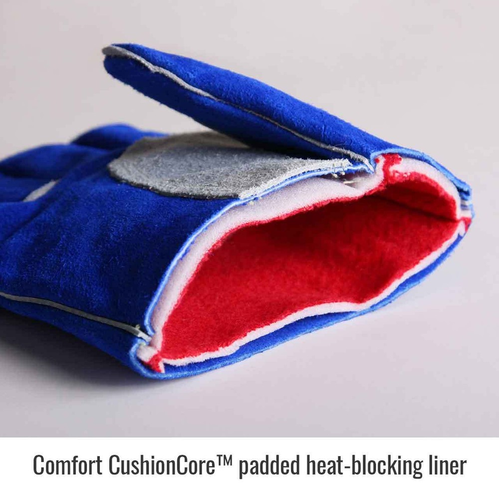 Black Stallion 320 CushionCore Split Cowhide Stick Welding Gloves Medium