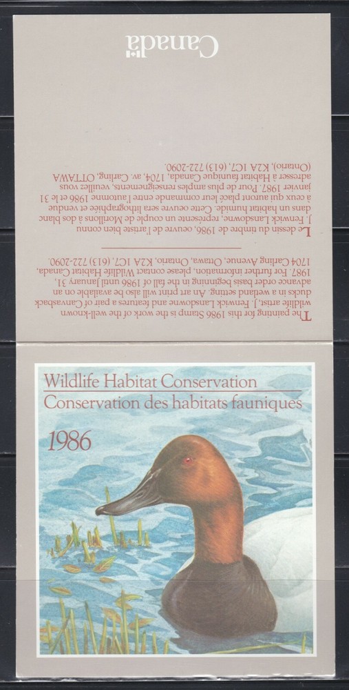 Canada - 1986 Duck Stamp