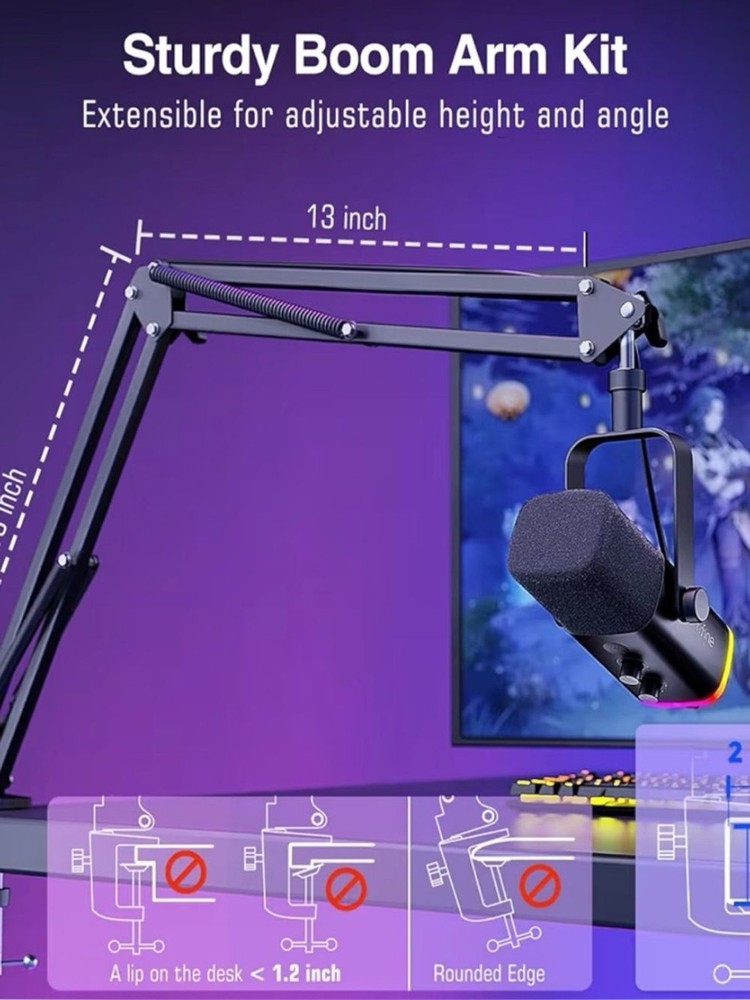 FIFINE XLR/USB Gaming Microphone Set