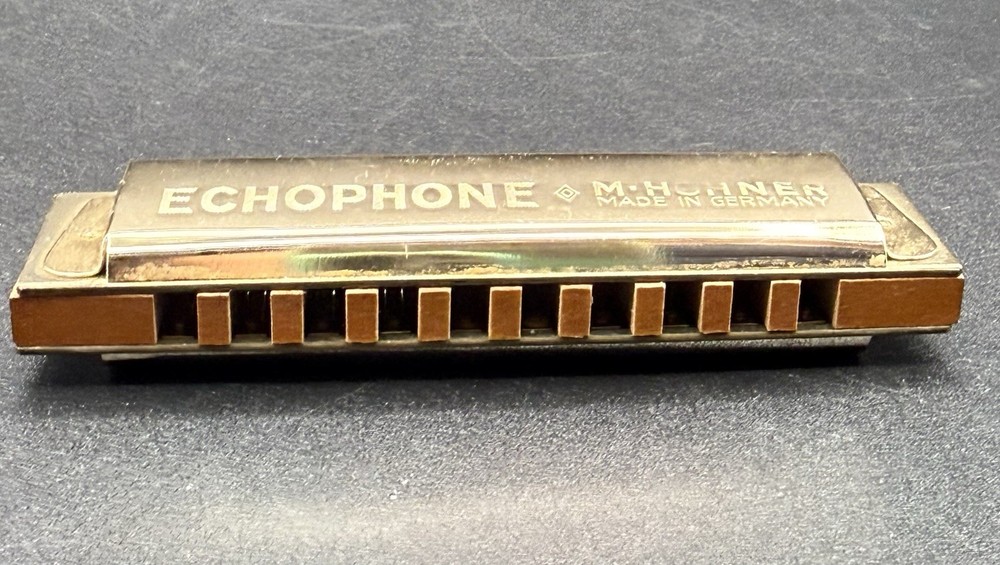 MCM NICE VINTAGE M. HOHNER ECHOPHONE HARMONICA EXCELLENT CONDITION